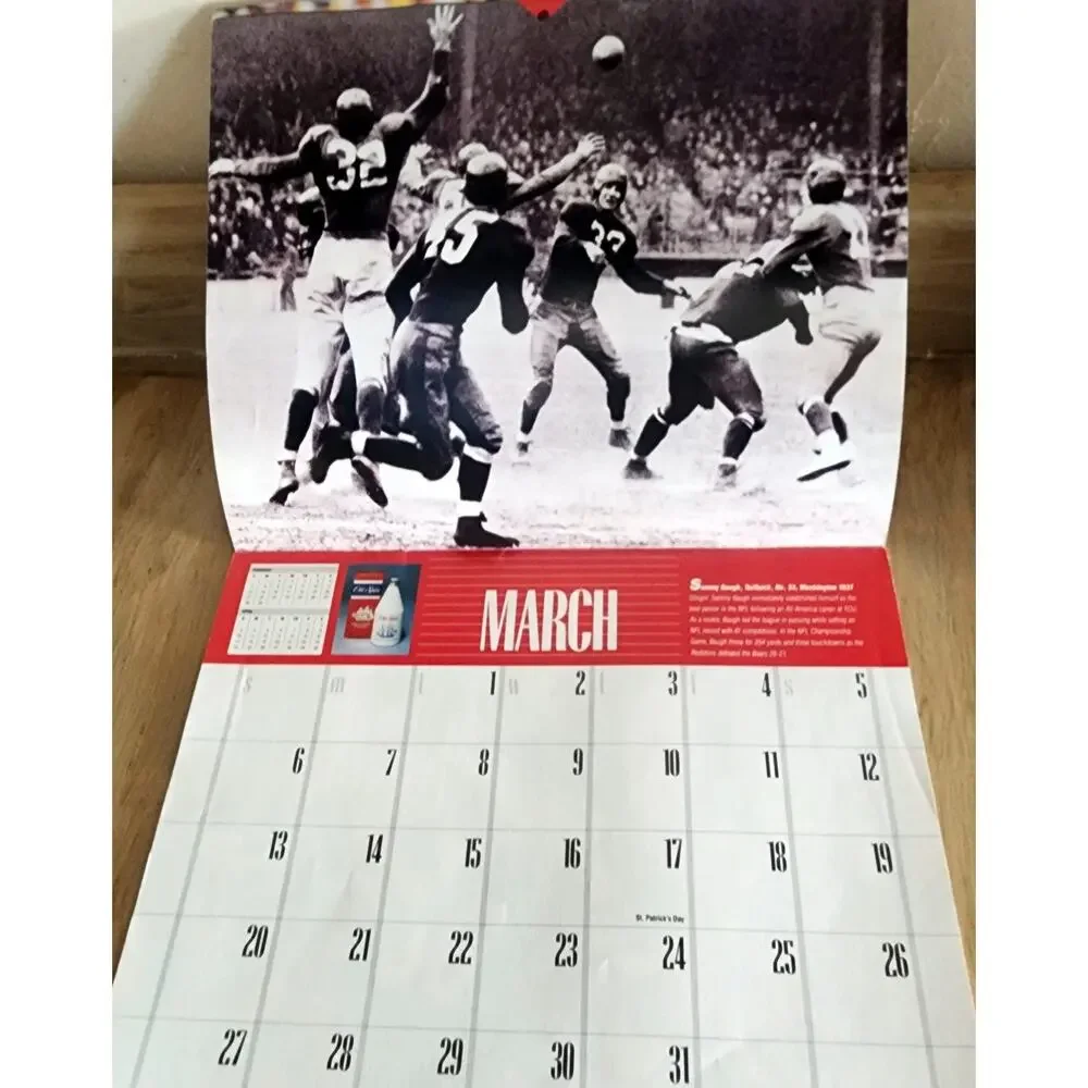 Old Spice Great NFL Rookies 1988 Football Calendar Dan Marino J Lambert See Pic